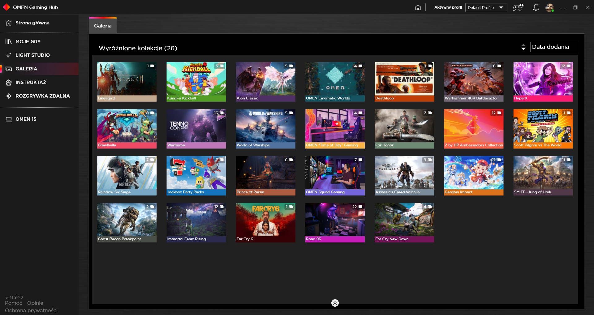 OMEN Gaming Hub - galeria