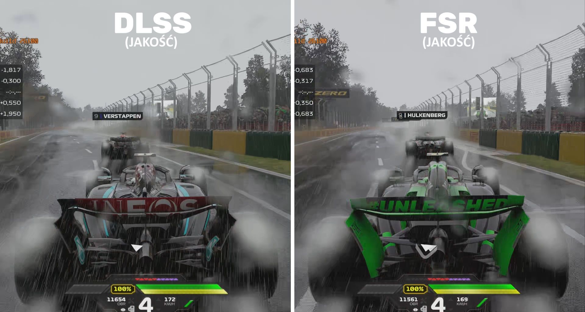 NVIDIA GeForce RTX 5080 Founders Edition - F1 24 DLSS vs FSR