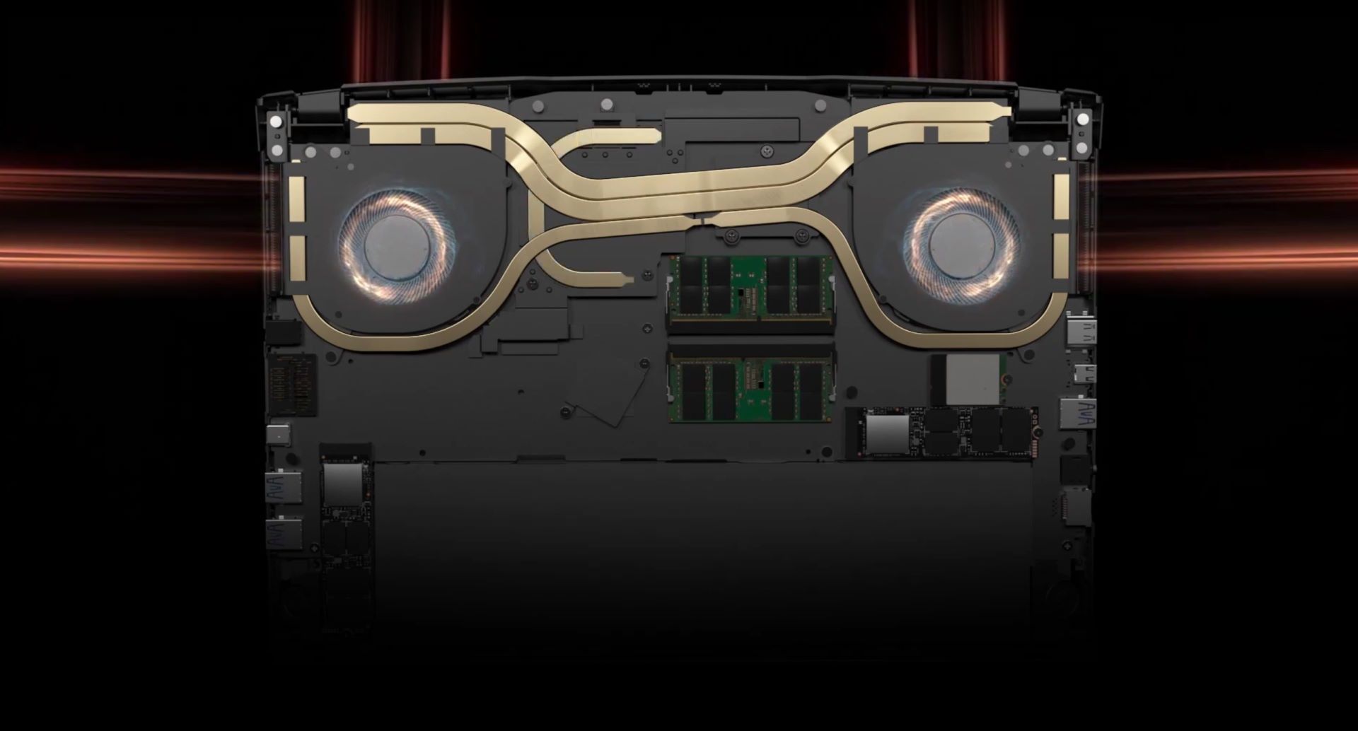 Gigabyte AERO 17 HDR YC - układ chłodzenia WindForce Infinity