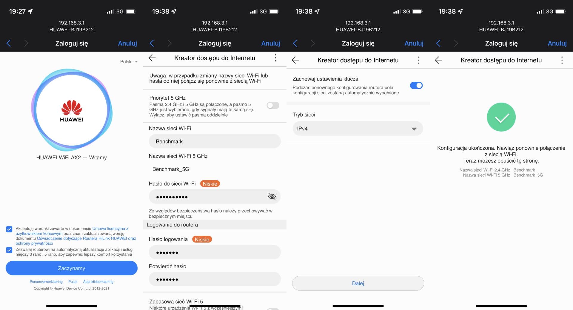 Huawei WiFi AX2 - pierwsza konfiguracja
