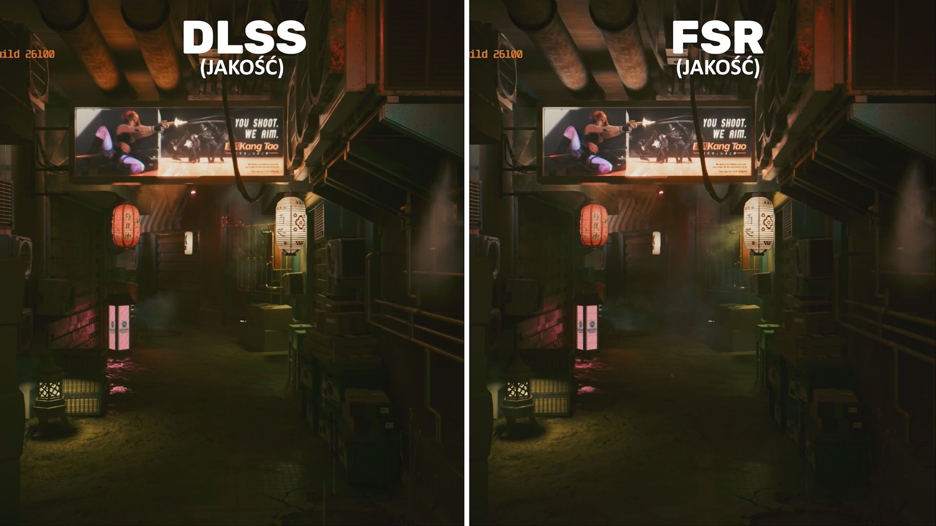 NVIDIA GeForce RTX 5080 Founders Edition - Cyberpunk 2077 DLSS vs FSR