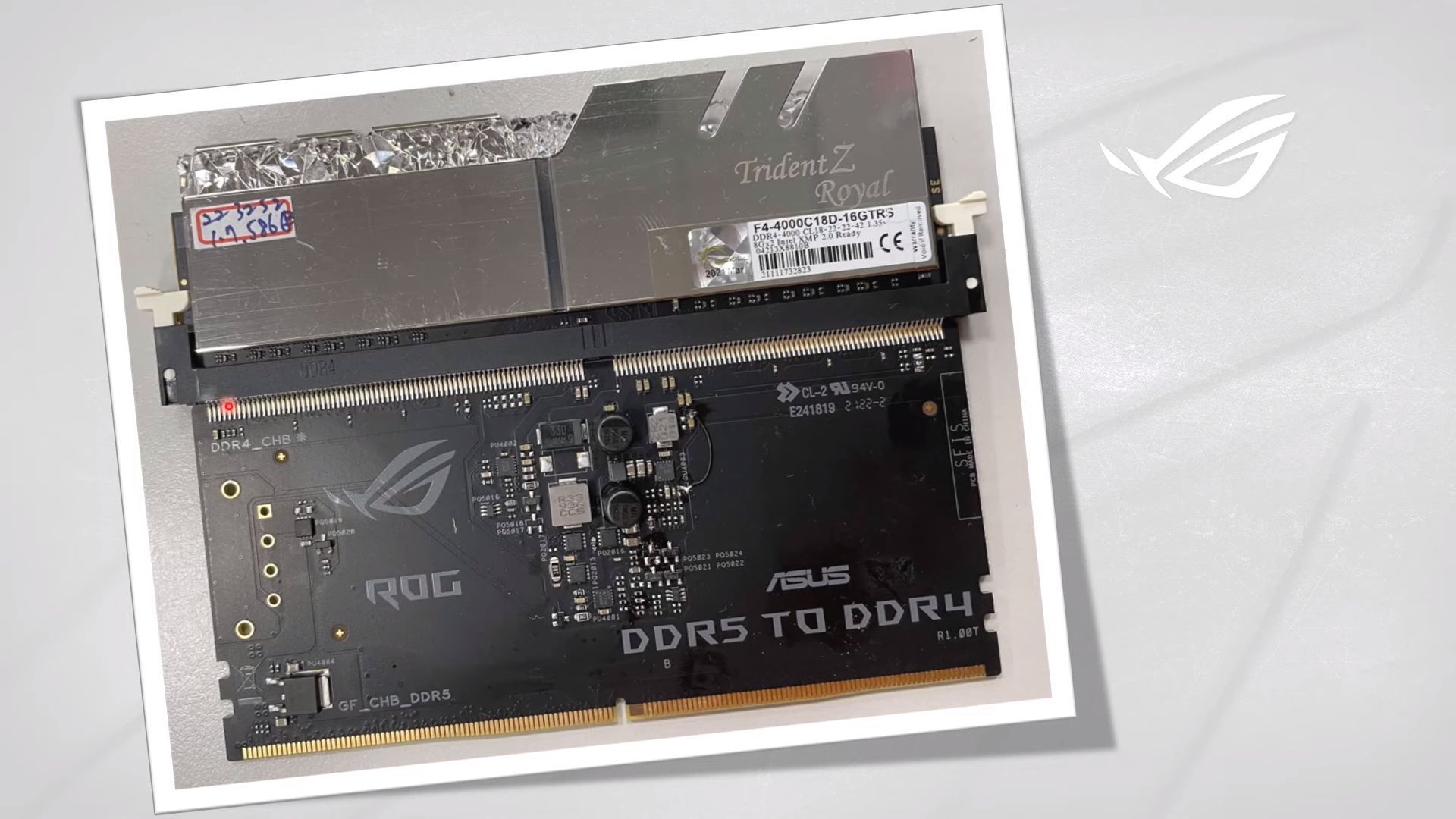 Adapter z DDR5 na DDR4