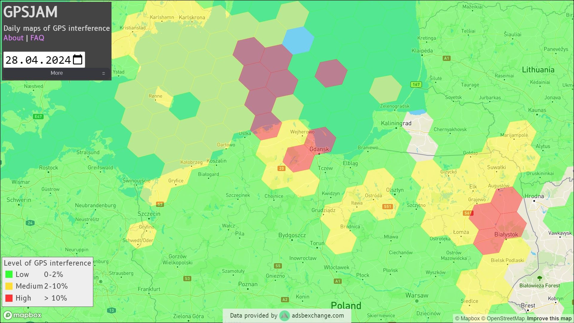 Zakłócanie sygnału GPS