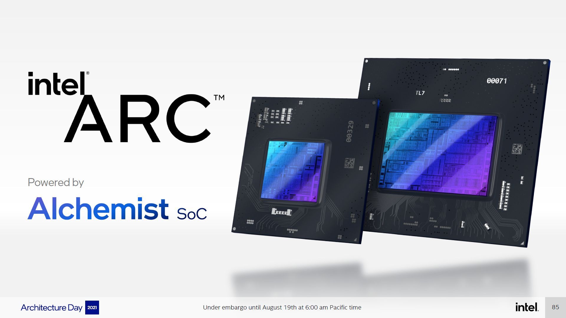 Intel Arc - slajd