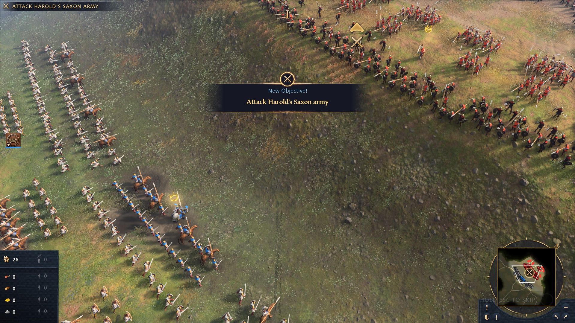 Age of Empires IV - atak na armię Saksonów