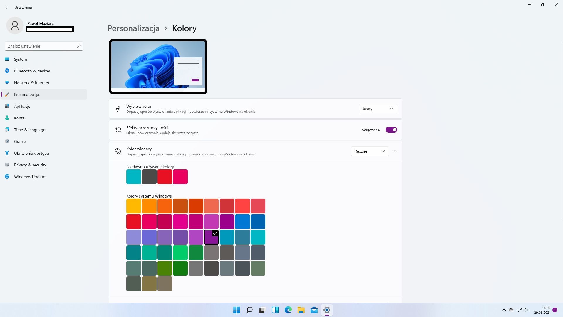 Windows 11 - personalizacja