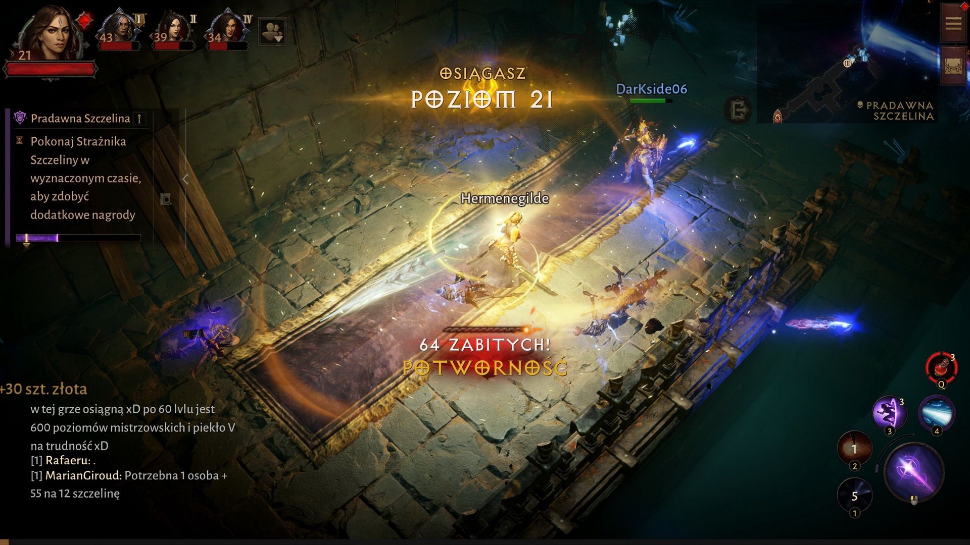 Diablo Immortal na PC i moment podniesienia poziomu