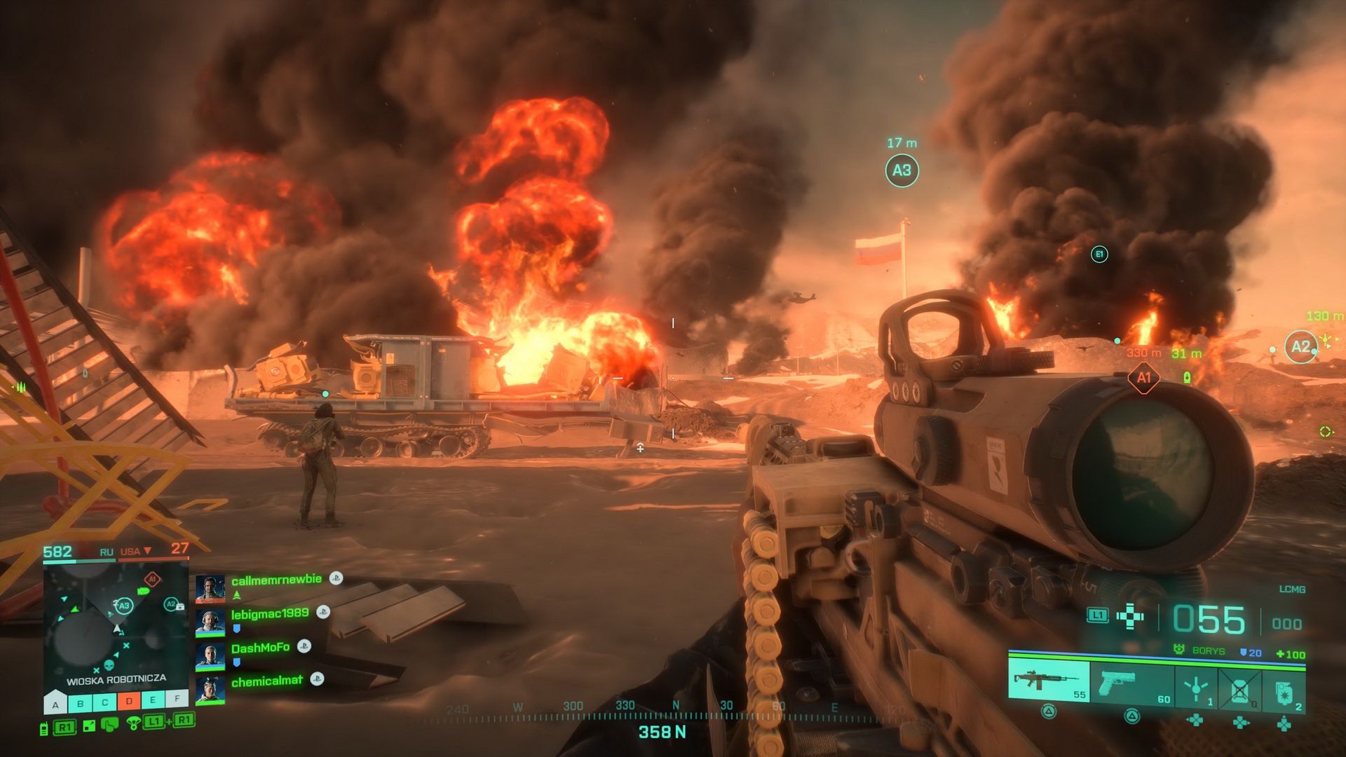 Battlefield 2042 - pożary