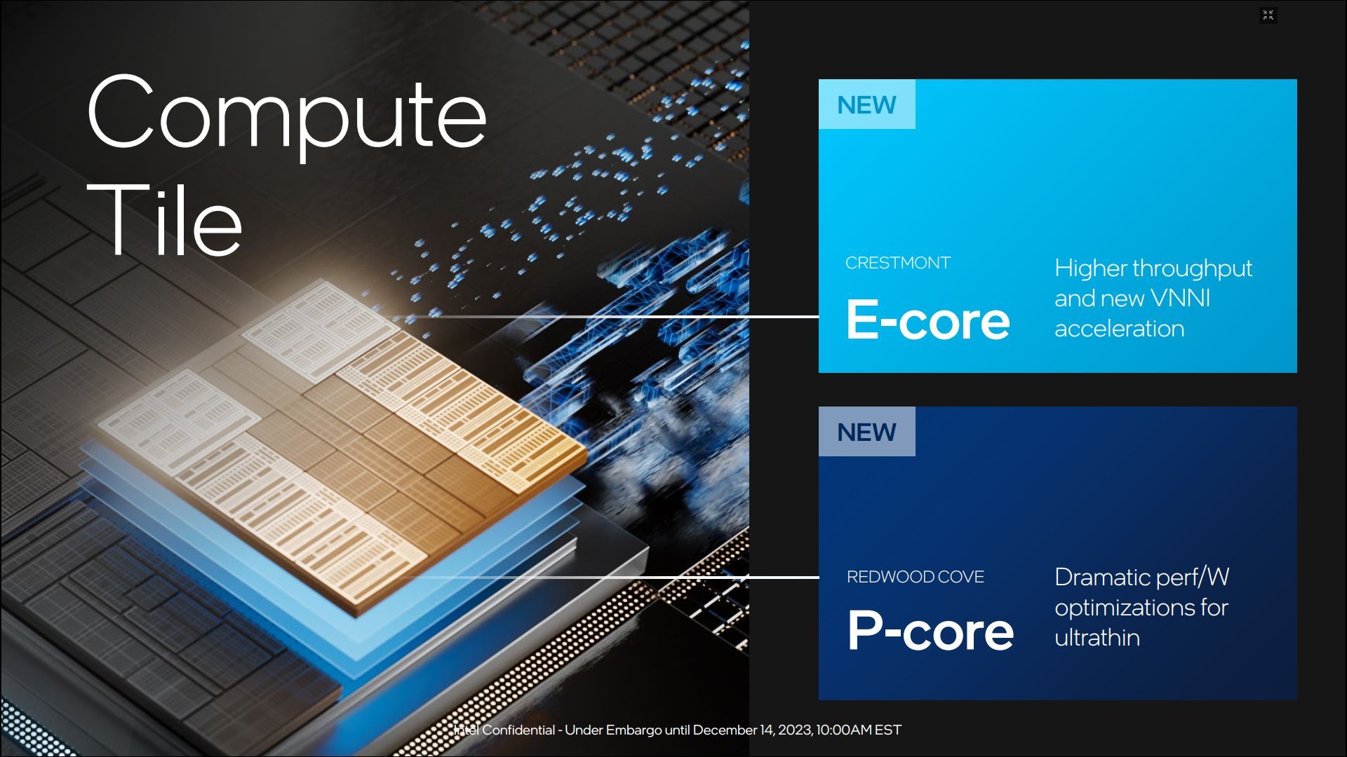 Intel Meteor Lake - budowa procesora