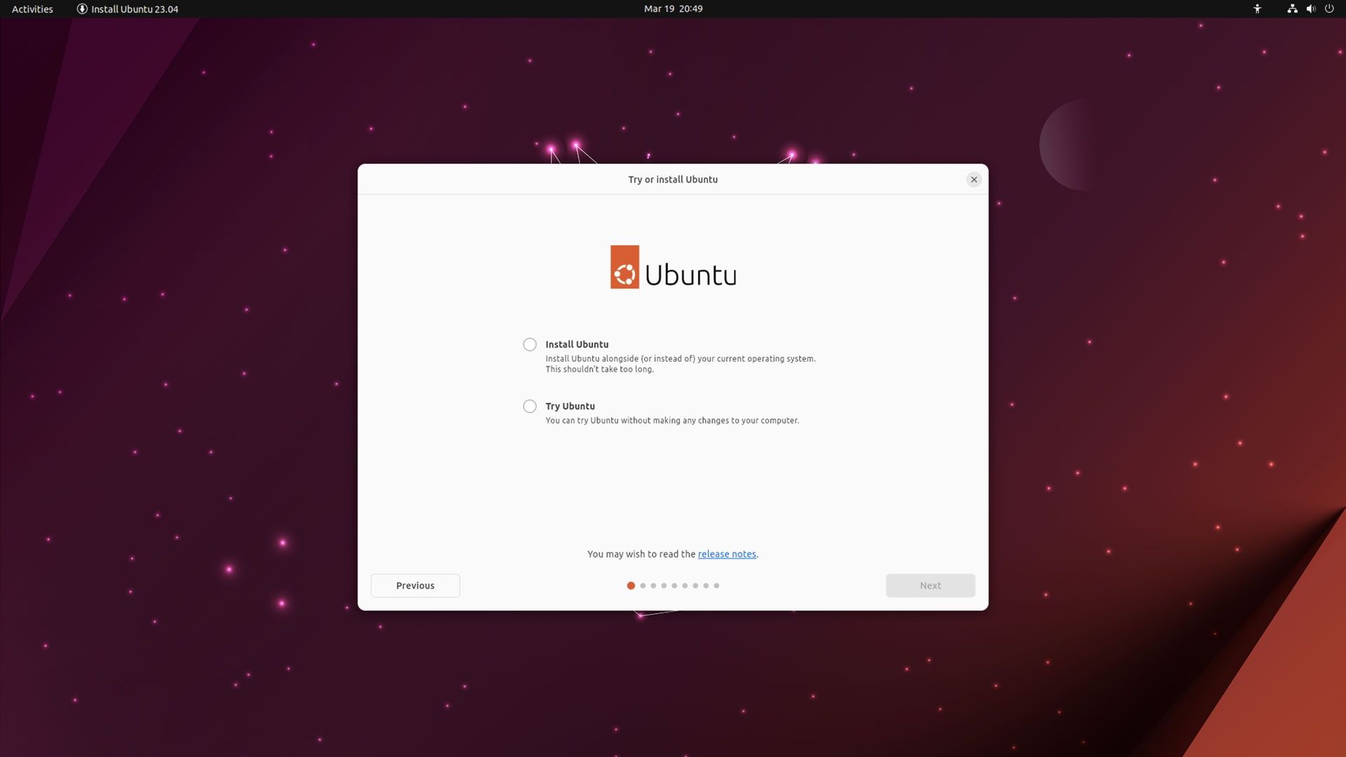 Ubuntu 23.04 instalator