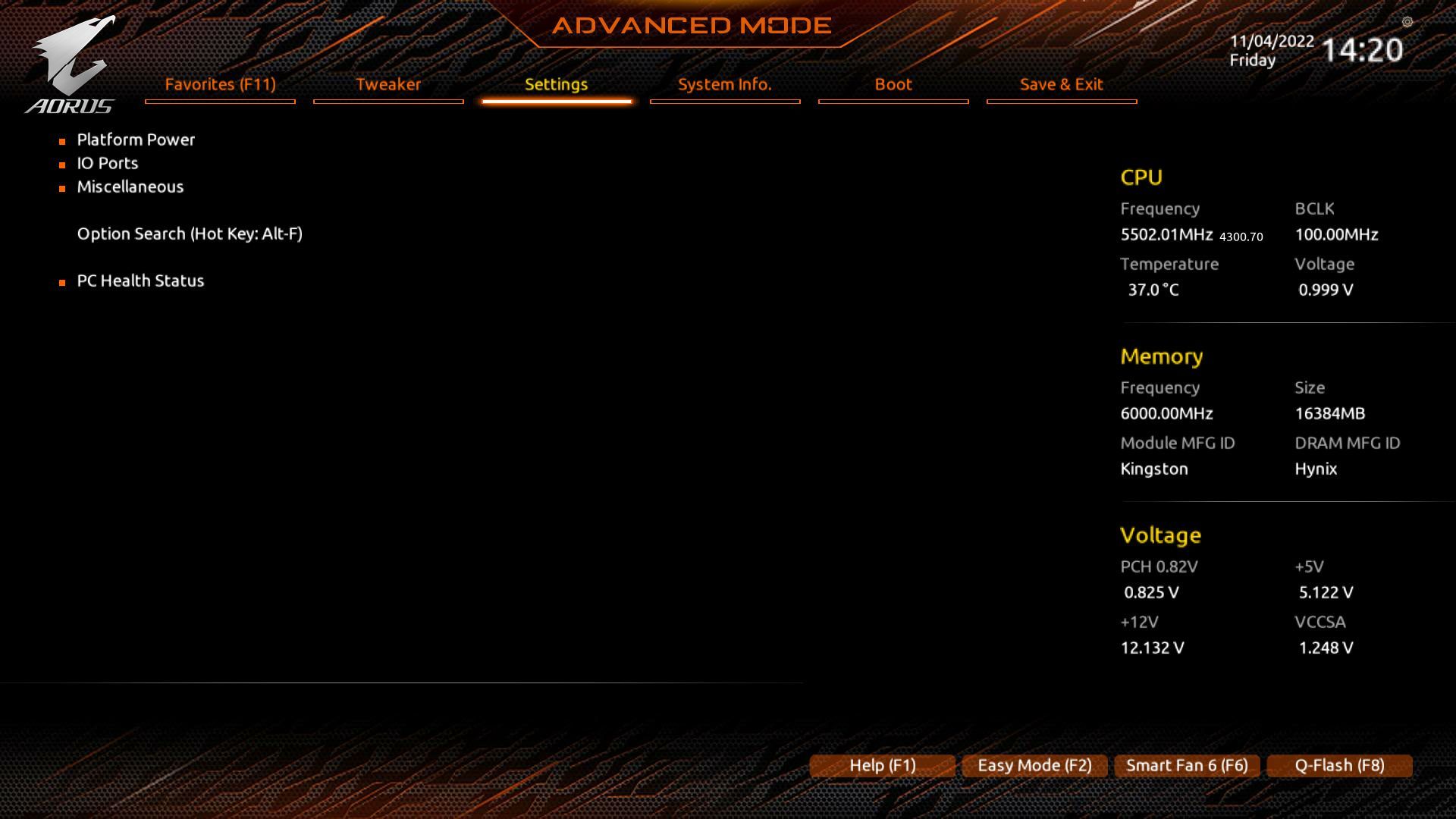 Gigabyte Z790 Aorus Master - UEFI BIOS