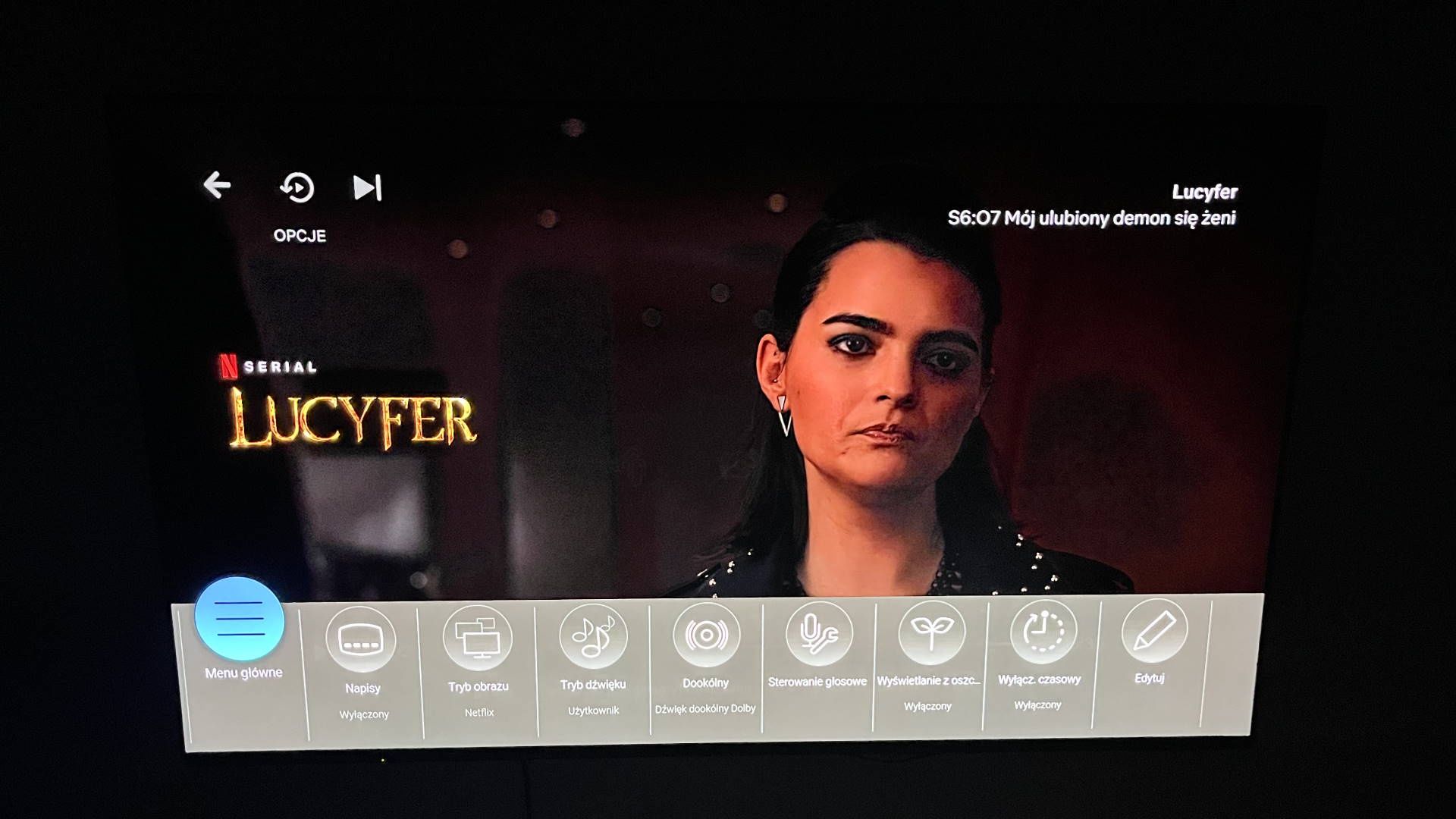 Panasonic TX-65JZ1500 - szybkie menu ustawień