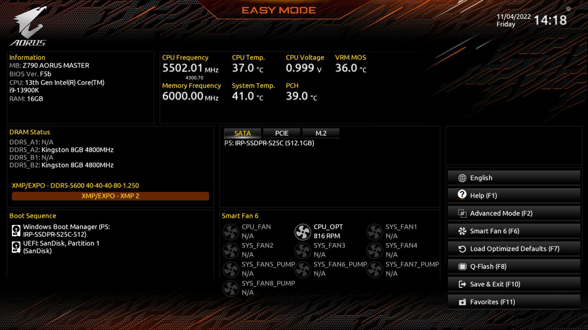 Gigabyte Z790 Aorus Master - UEFI BIOS