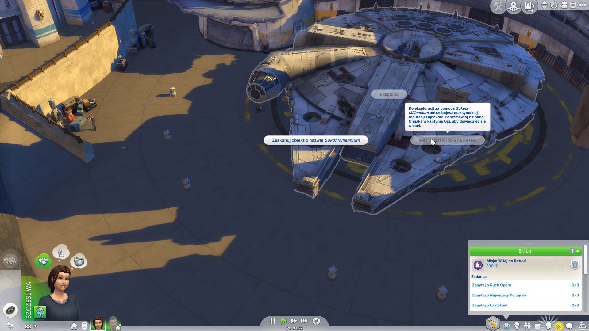 The Sims 4 Star Wars: Wyprawa na Batuu - Sokół Millenium