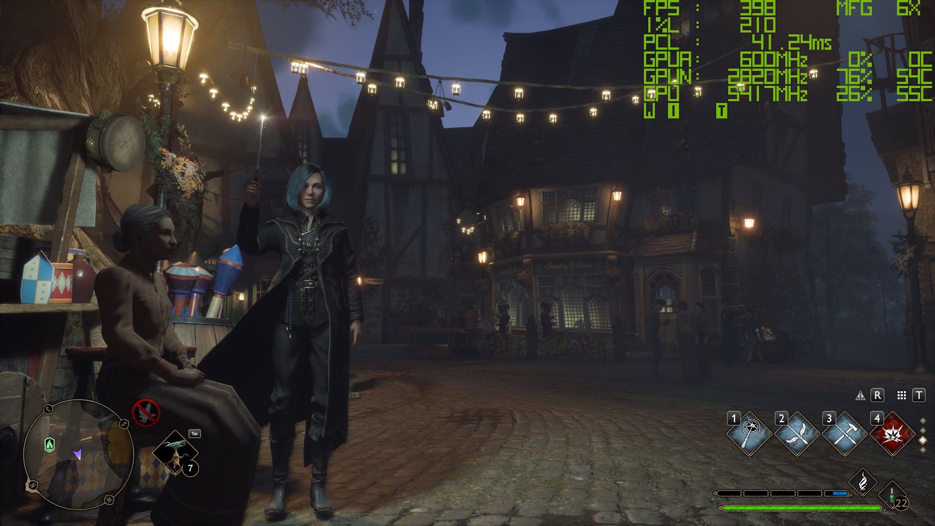 NVIDIA DLSS 4.5 Multi Frame Generation x6 w Hohwarts legacy