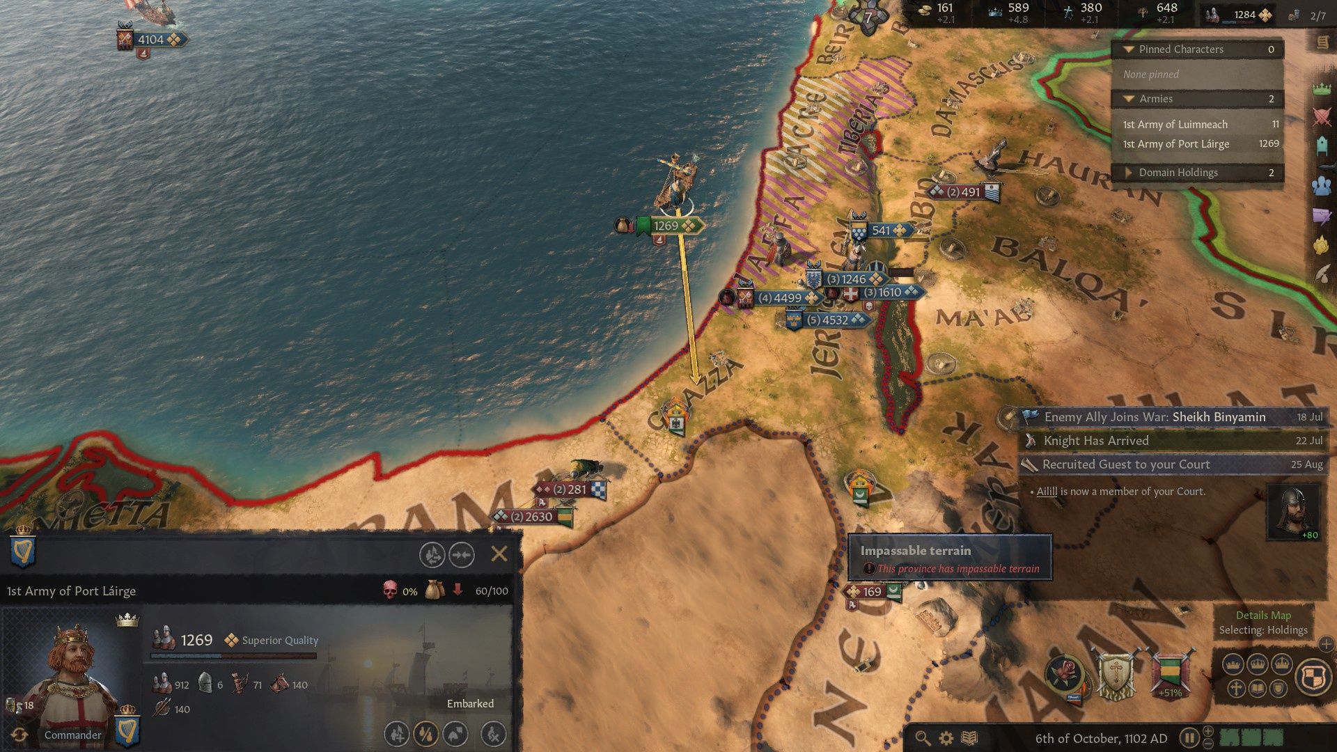 Crusader Kings III - walka o Ziemię Świętą