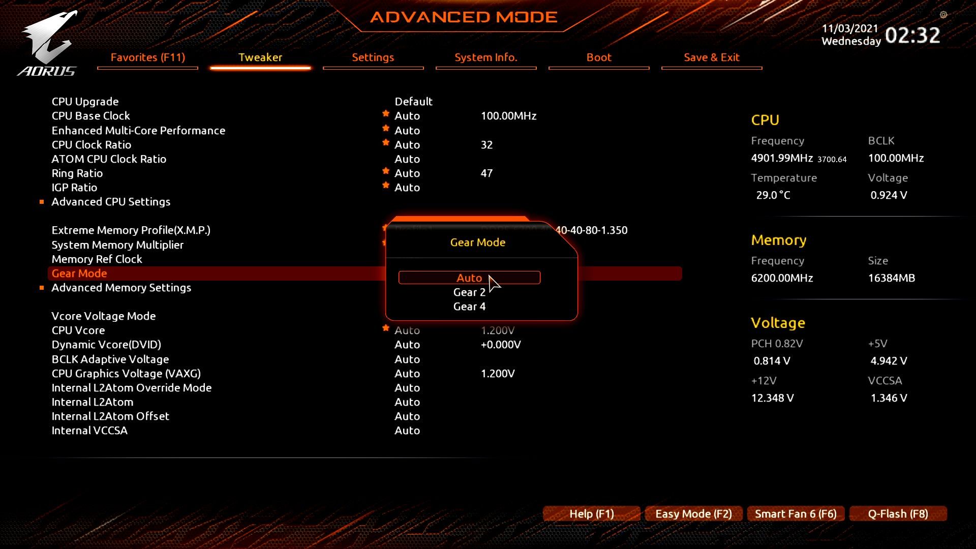 Gigabyte Z690 AORUS Master - ustawienia DDR5