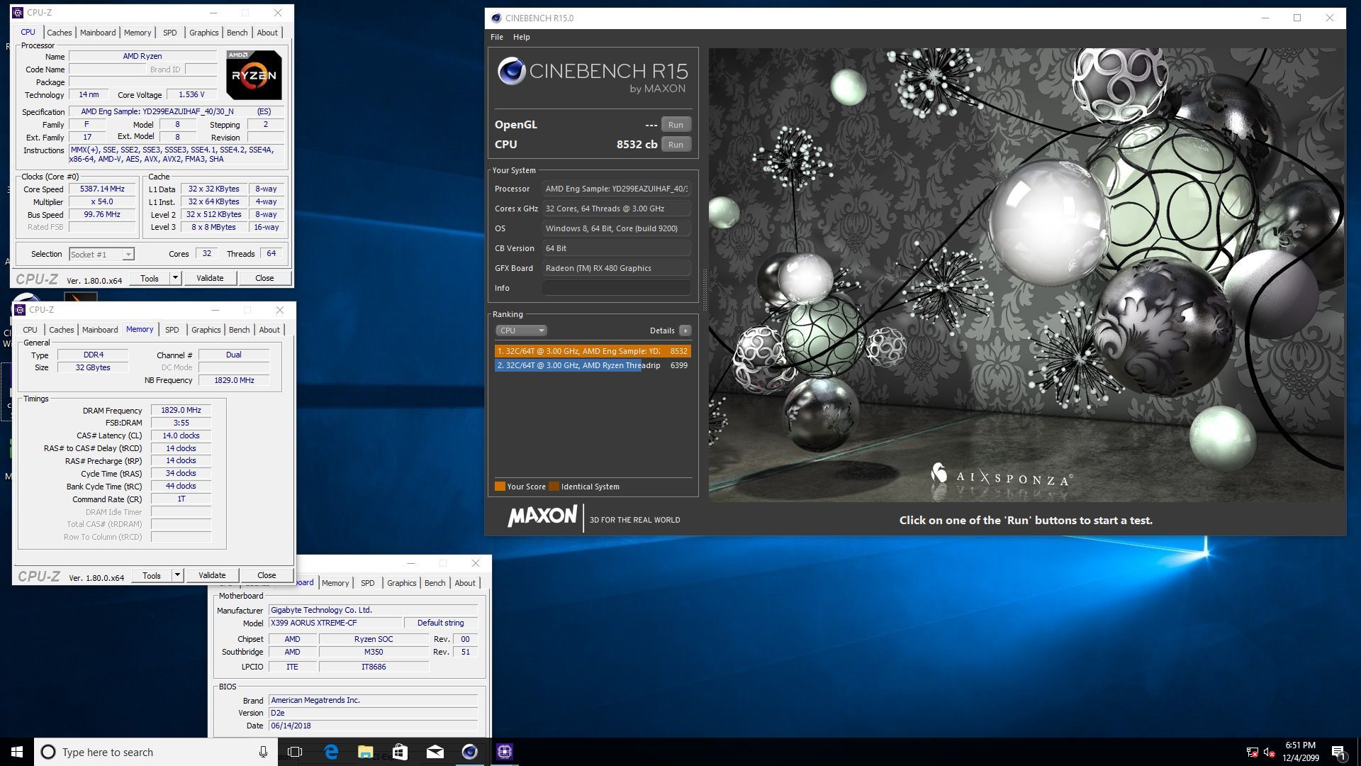 AMD Ryzen Threadripper 2990WX - rekord w Cinebench R15