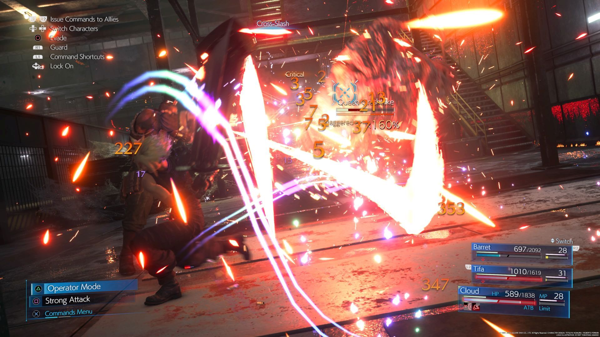 Final Fantasy VII Remake - walka