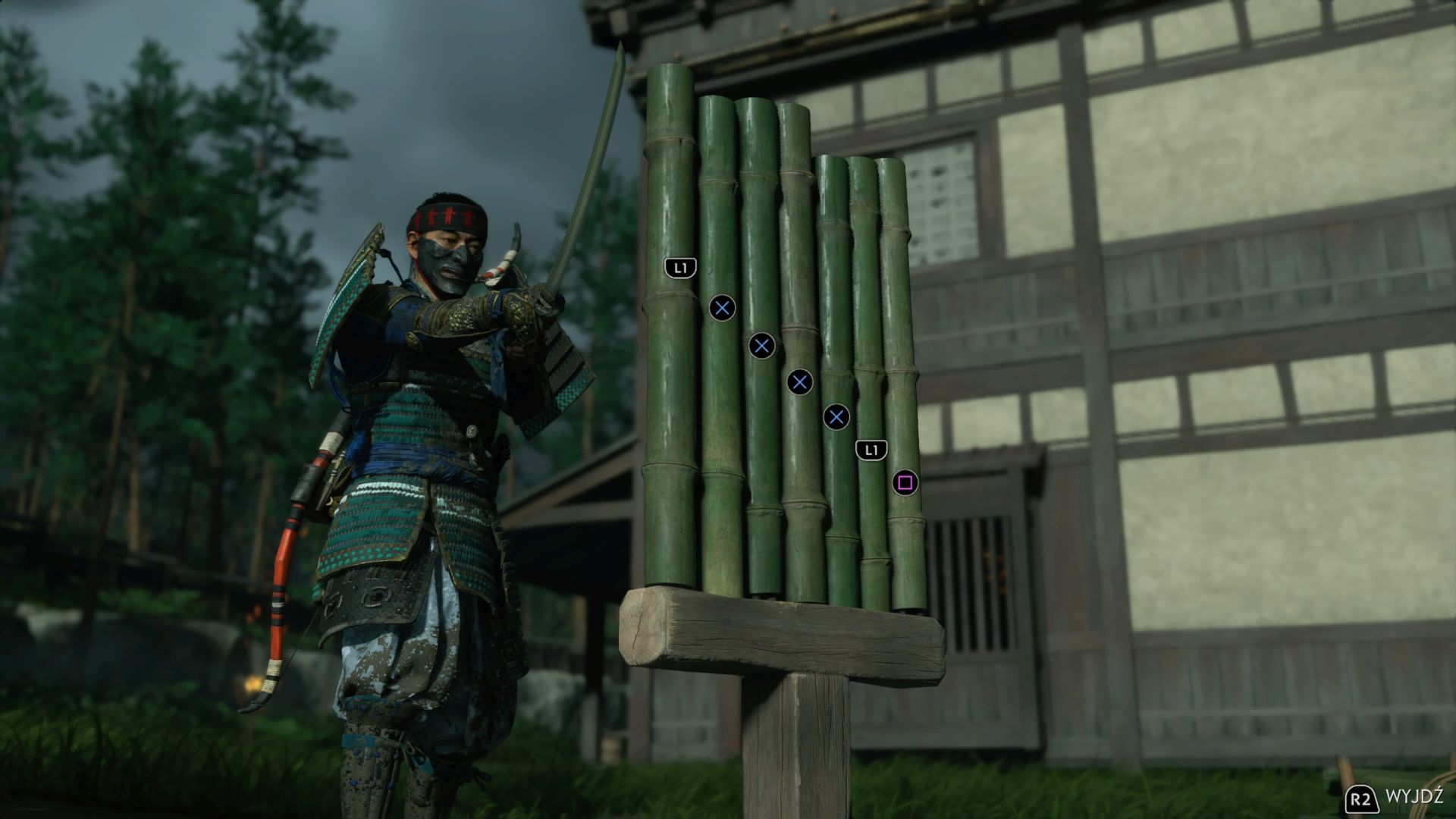 Ghost of Tsushima - cięcie bambusów