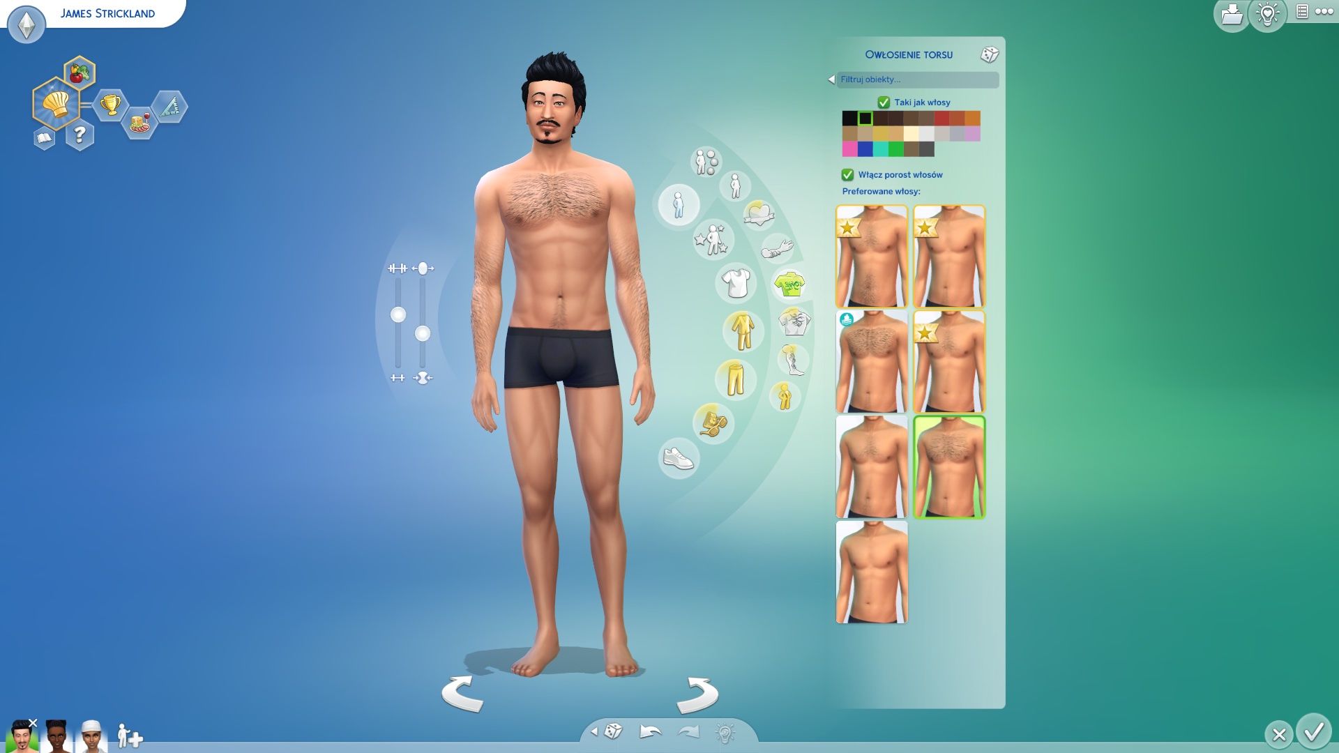 The Sims 4: Licealne lata - owłosienie na ciele