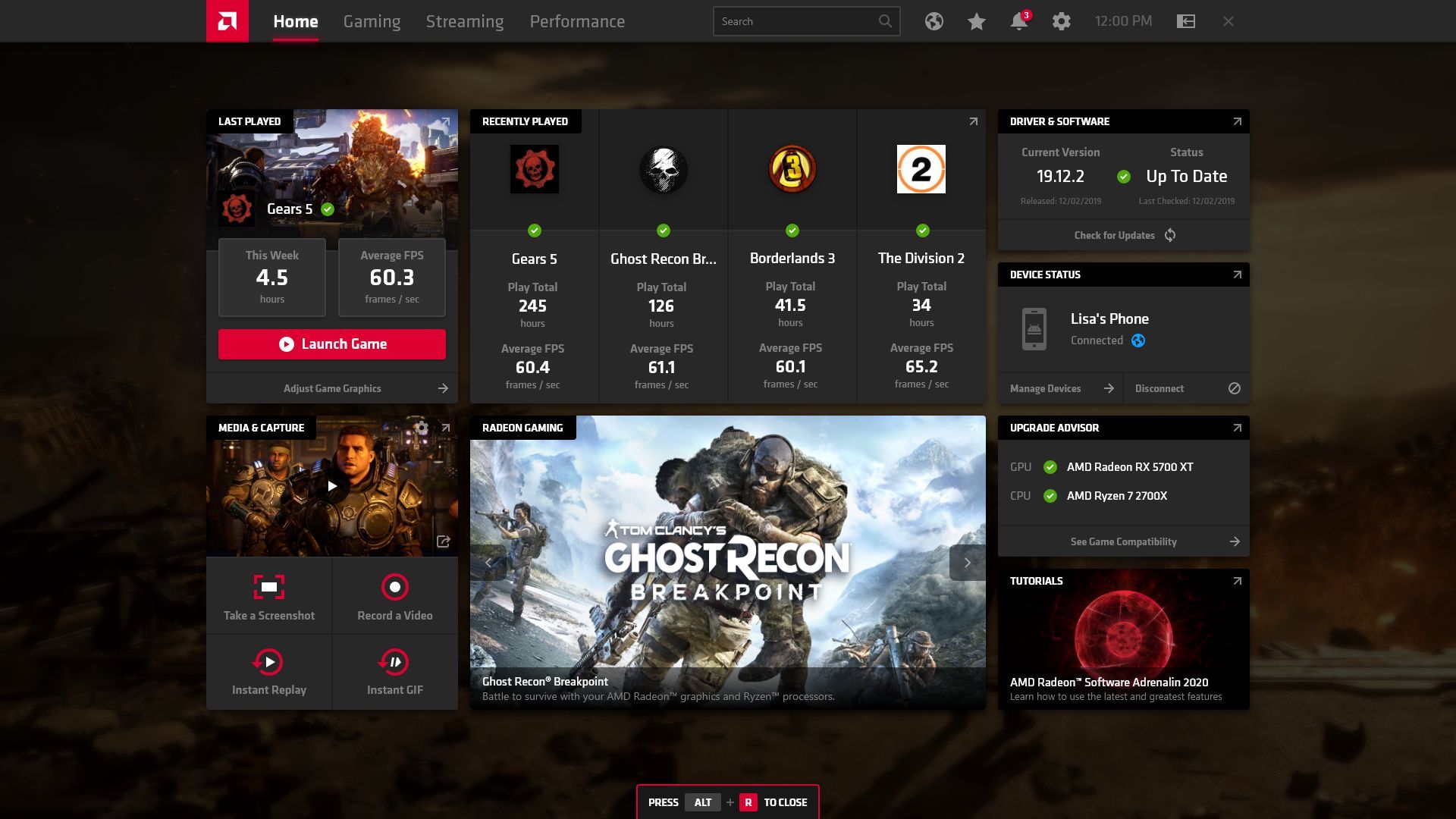 AMD Radeon Software Andrenalin 2020