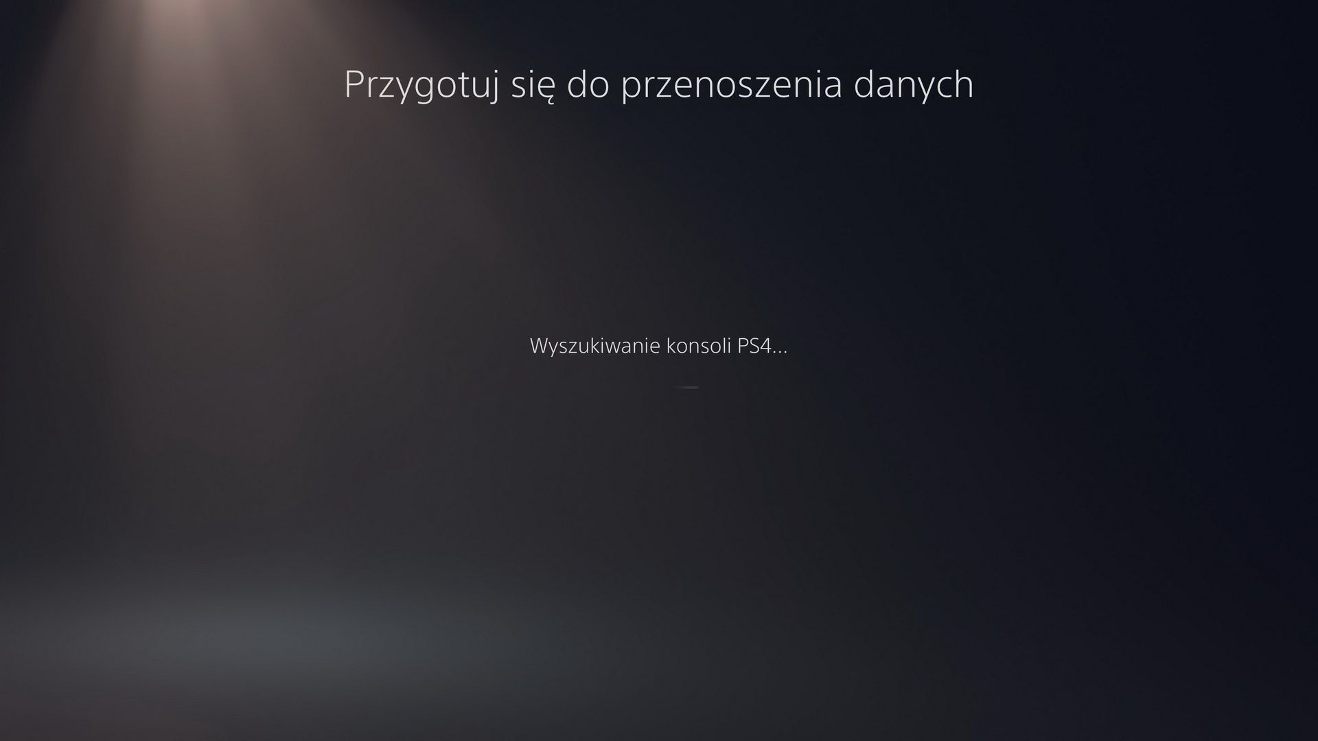 PS5 - wyszukiwanie konsoli PS4