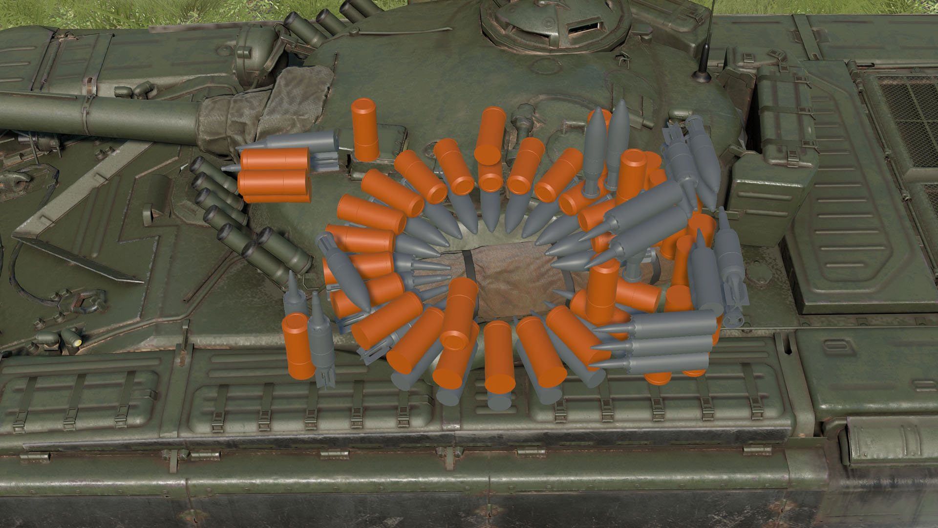 Rozkład amunicji w T-27