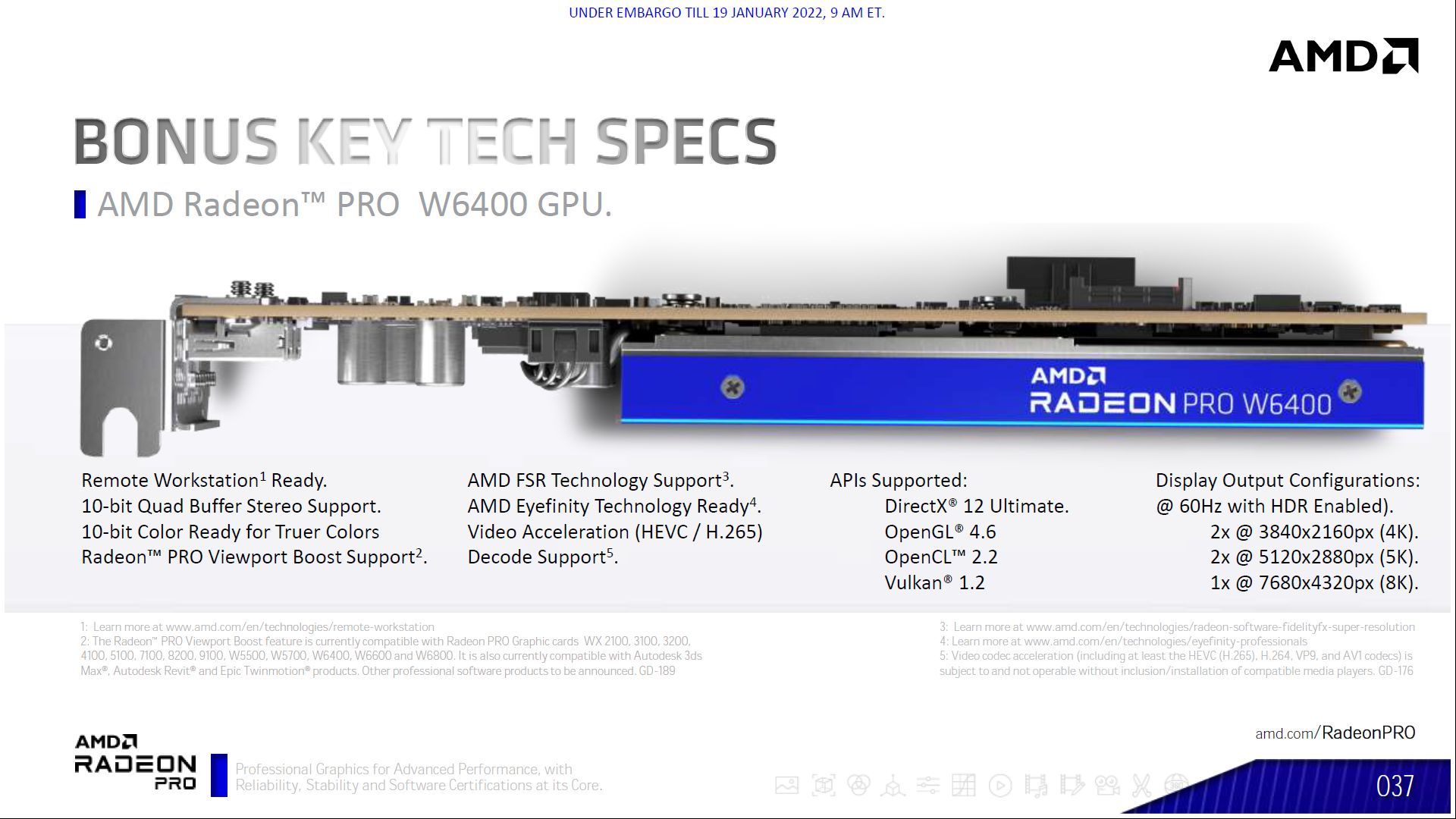 AMD Radeon Pro W6400