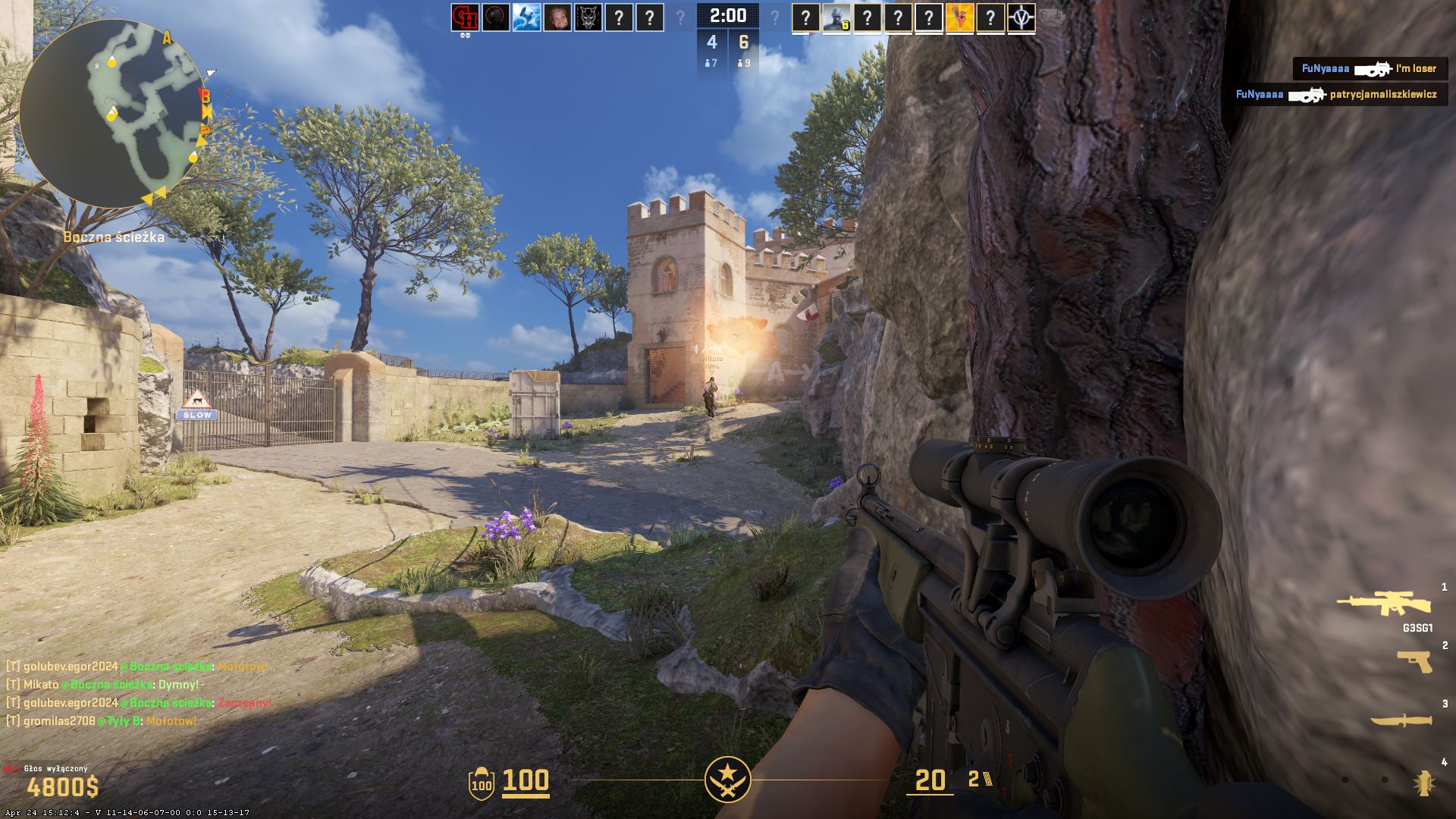 W Counter-Strike 2 LOQ-15 średnio generuje 120-130 kl./s w najwyższych ustawieniach graficznych.