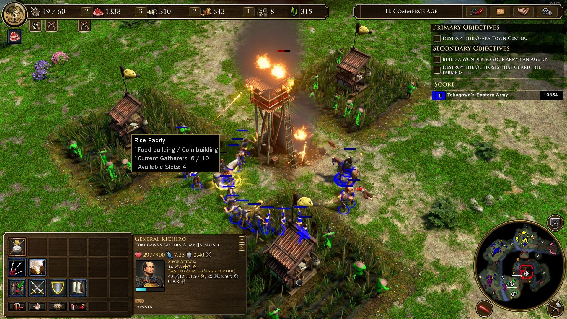 Age of Empires III: Definitive Edition - niszczenie strażnicy