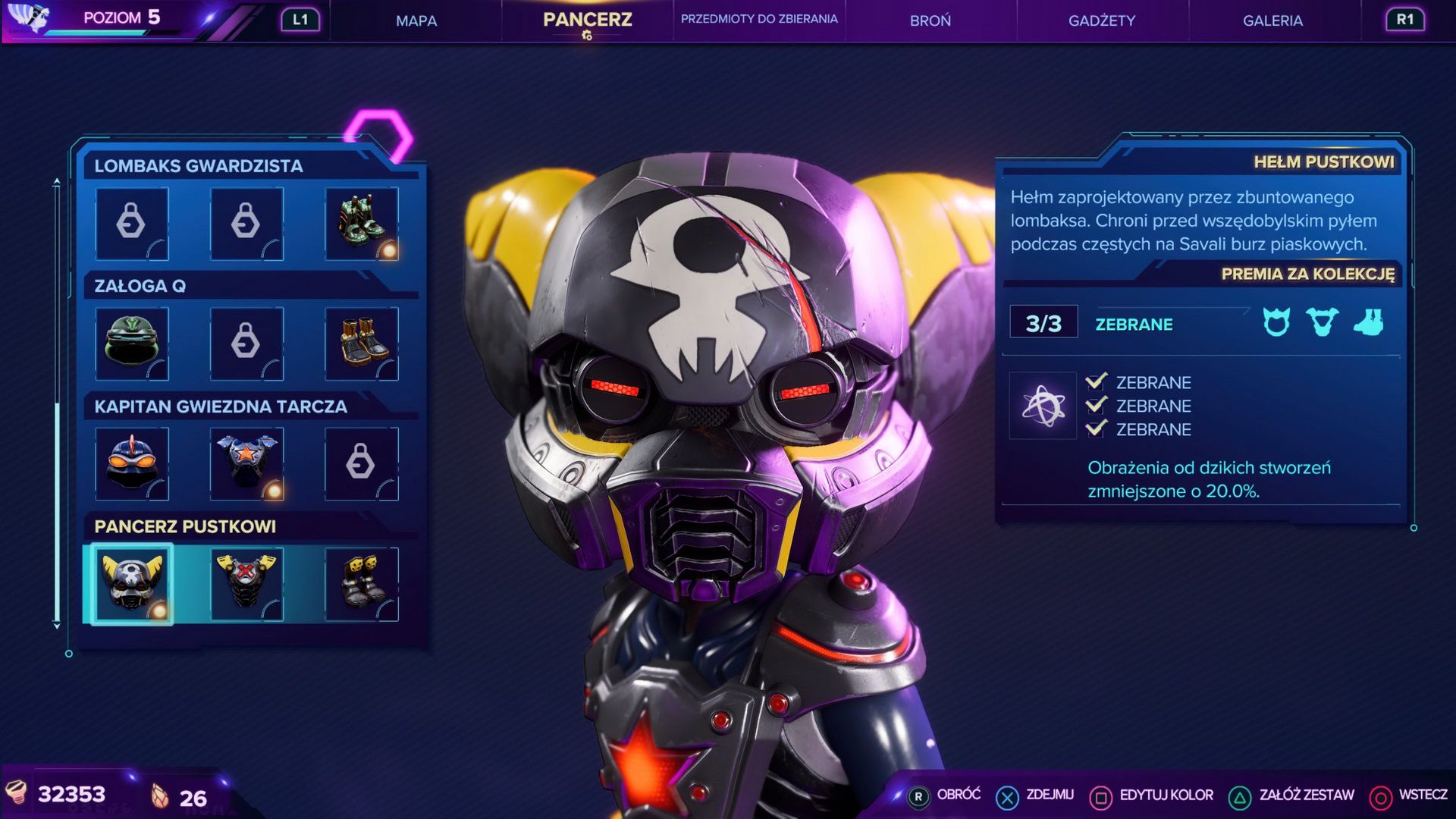 Ratchet &amp; Clank: Rift Apart - pancerze