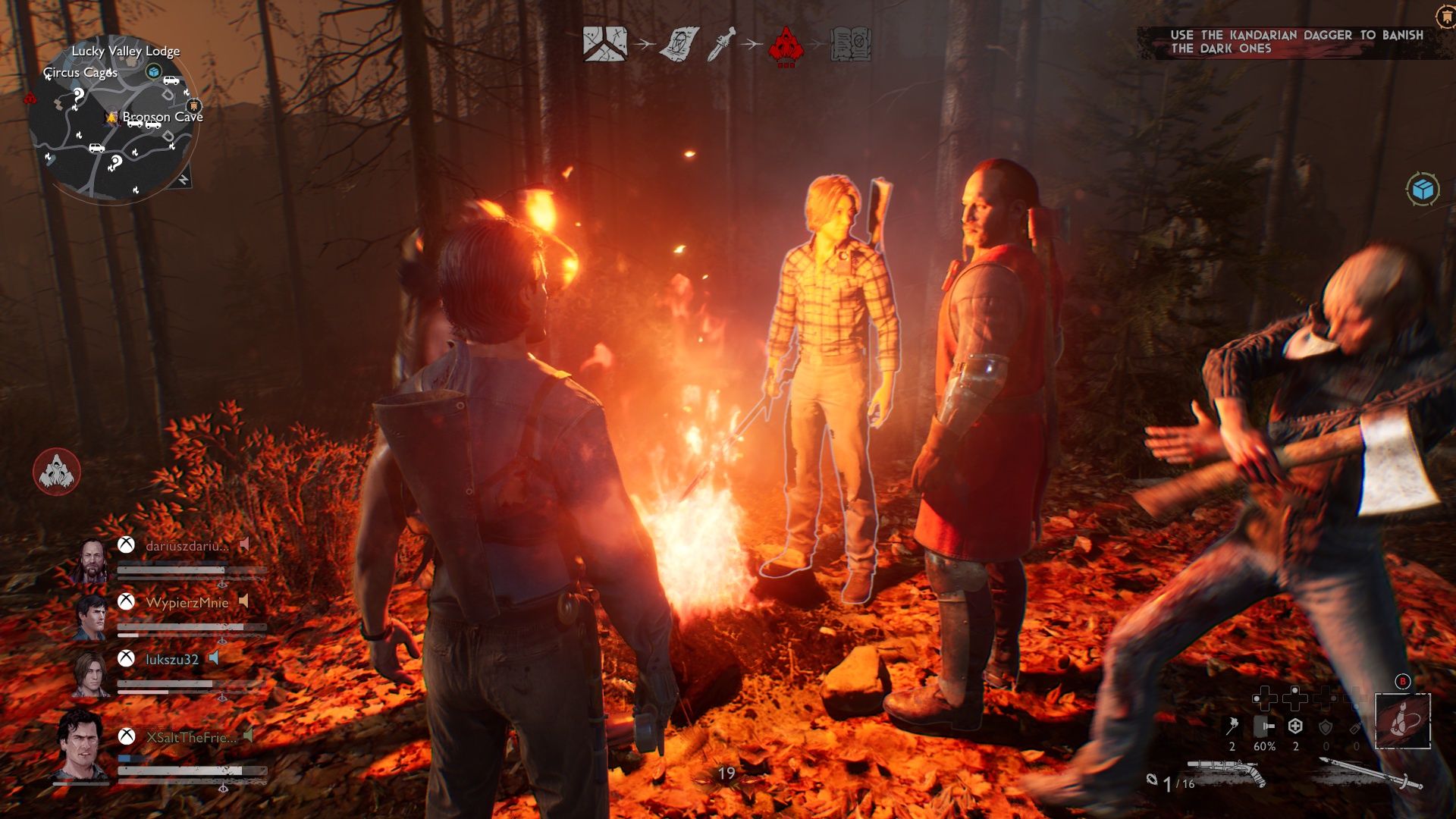 Evil Dead: The Game - przy ogisku