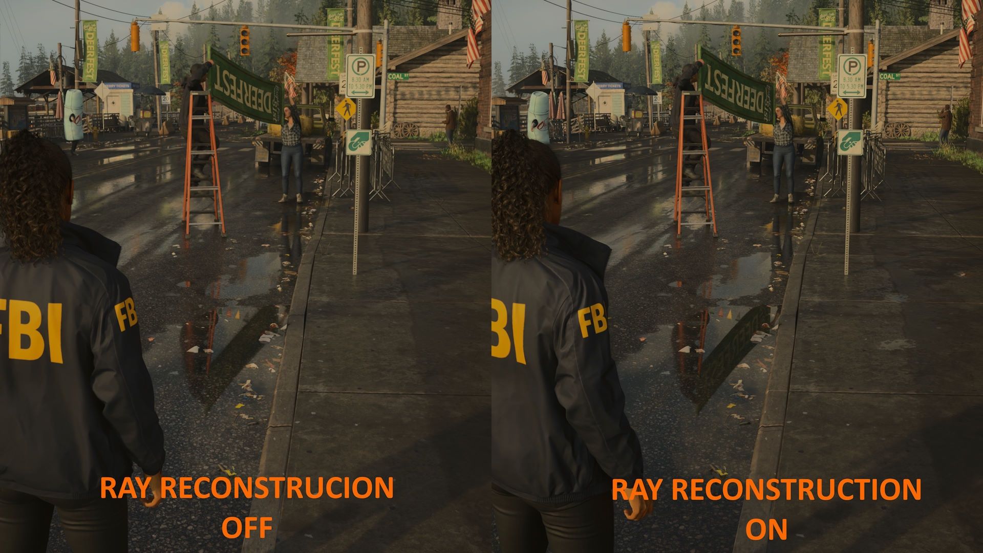 Gigabyte GeForce RTX 4080 Super AERO - poprawa obrazu przez DLSS 3.5 Ray Reconstruction