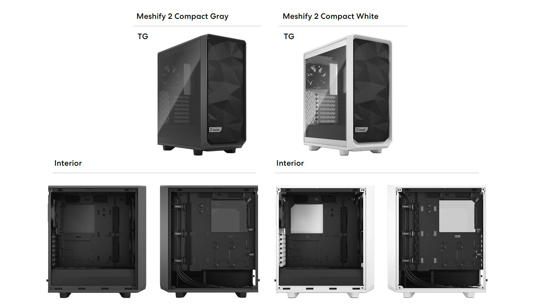 Fractal Design Meshify 2 Compact - porównanie modeli