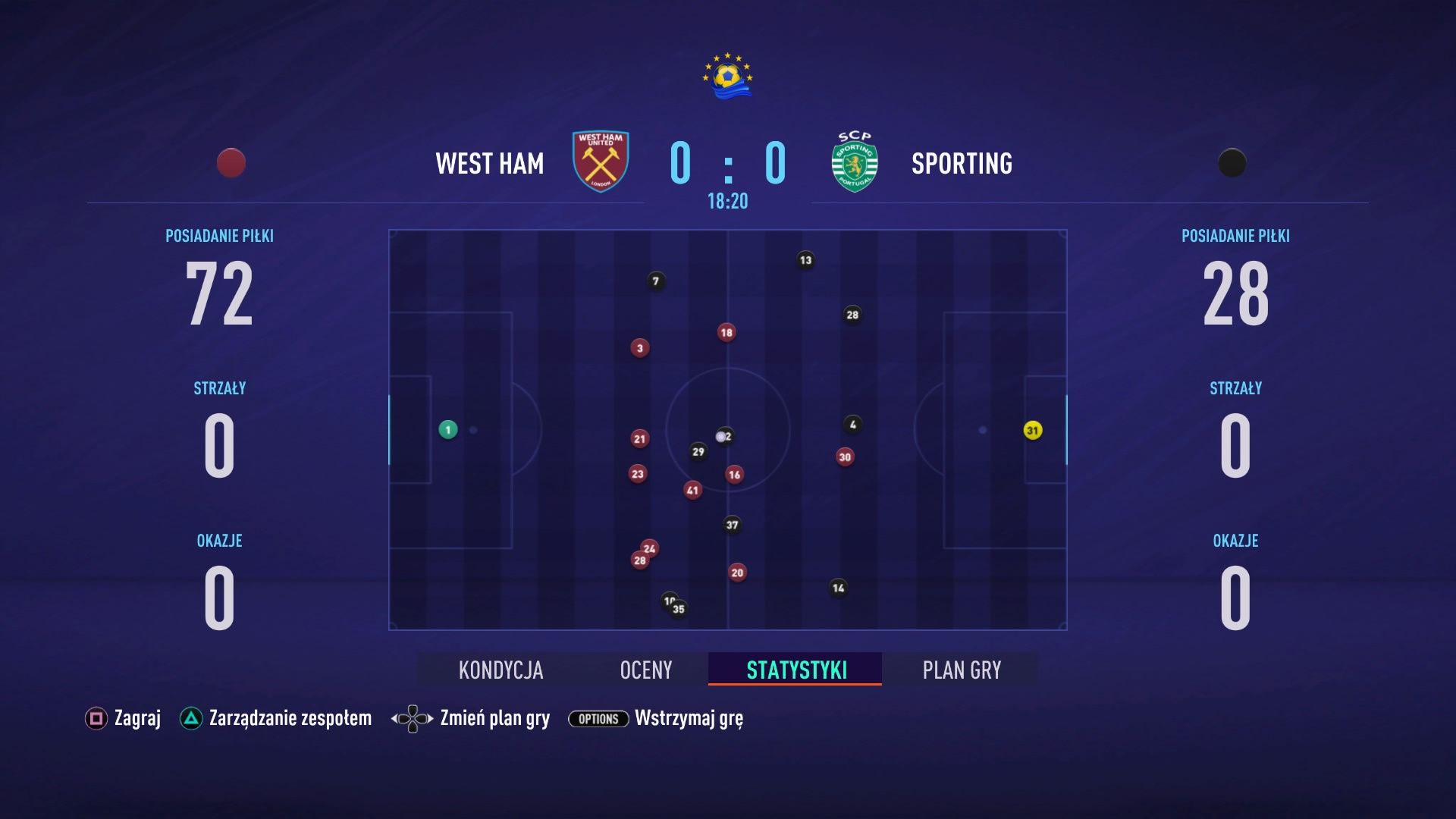 FIFA 21 - widok taktyczny