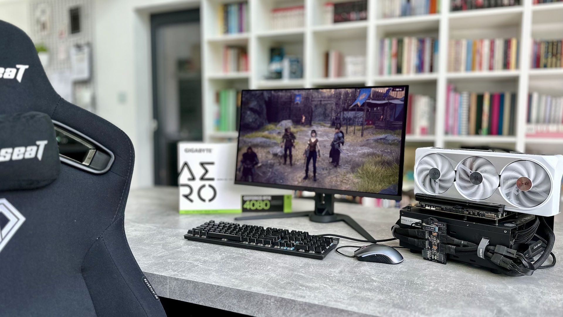 Gigabyte GeForce RTX 4080 Super AERO - podczas gry w Dragons Dogma 2