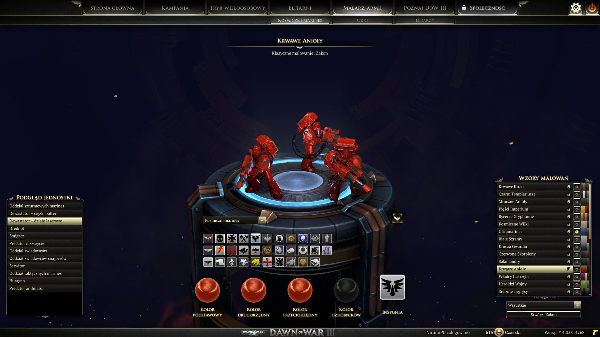 Dawn of War 3 -dewastatorzy i insygnia do wyboru