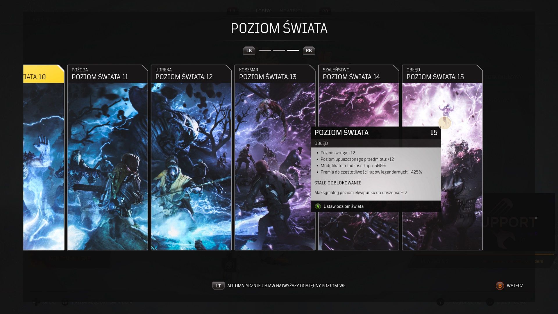 Outriders - poziomy świata
