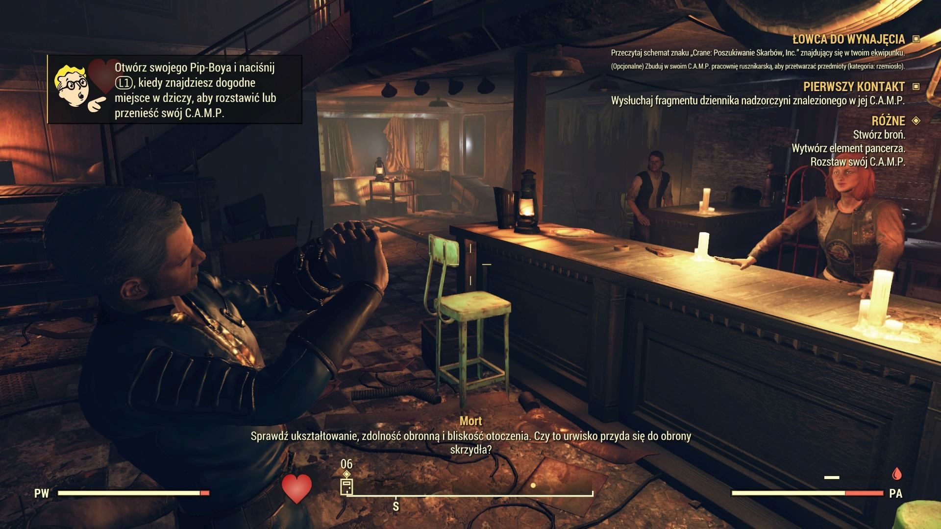 Fallout 76: Wastelanders - bar z NPC
