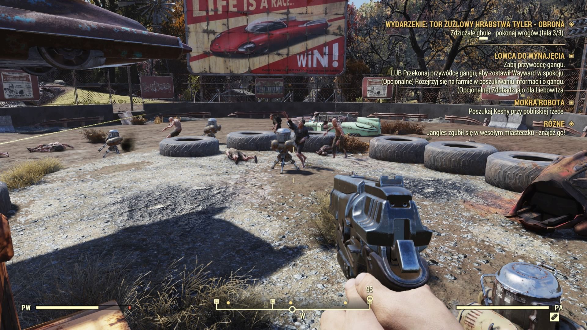 Fallout 76: Wastelanders - wydarzenie i walka