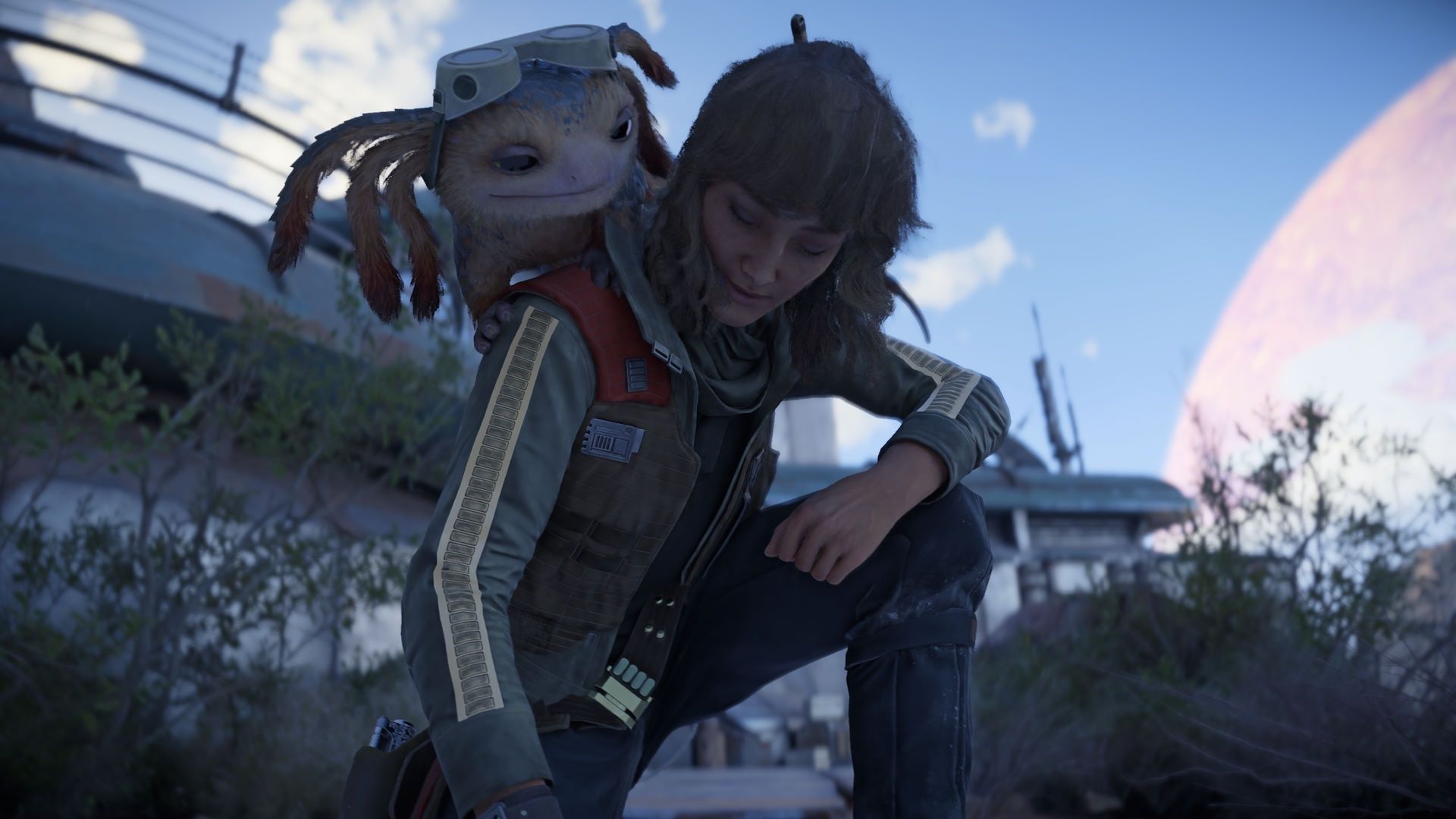 Star Wars Outlaws (PC) - Kay z kosmiczną szynszylą