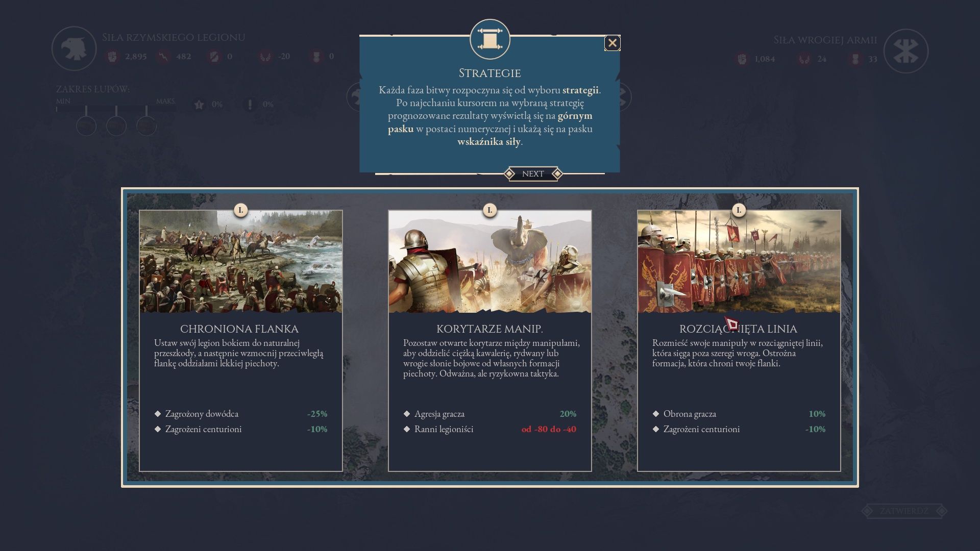 Expeditions: Rome - wybór strategii