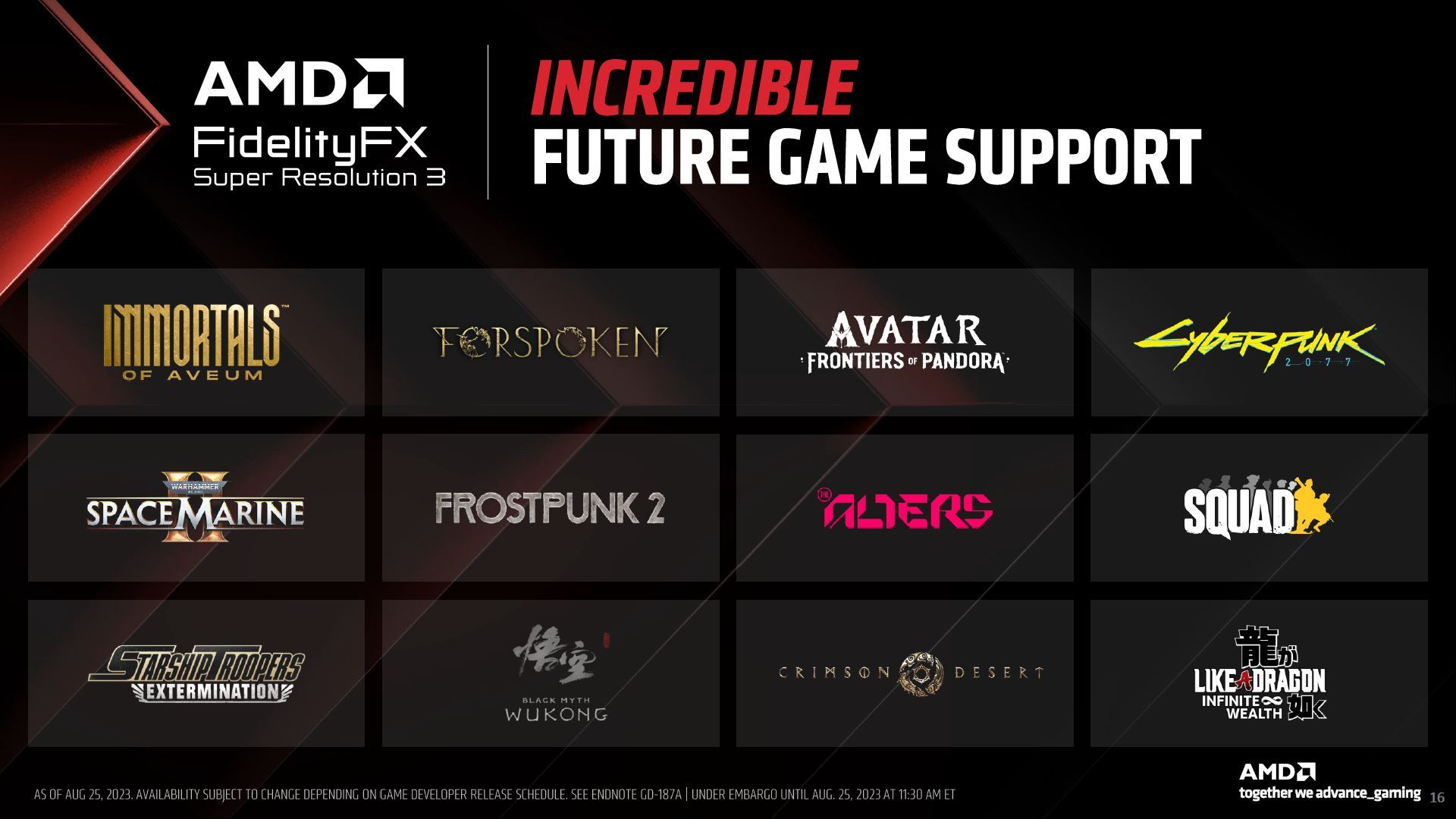 AMD FidelityFX Super Resolution 3