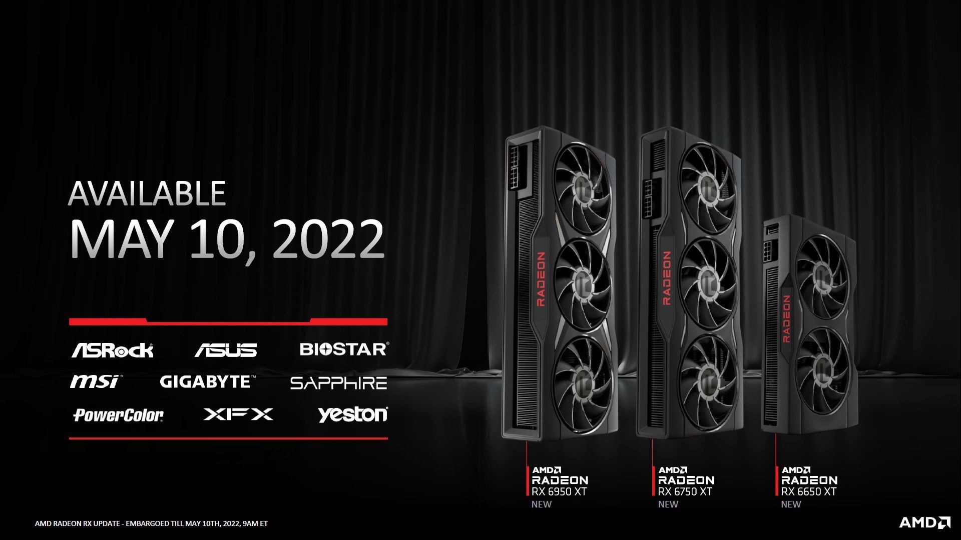 AMD Radeon RX 6950 XT, Radeon RX 6750 XT i Radeon RX 6650 XT