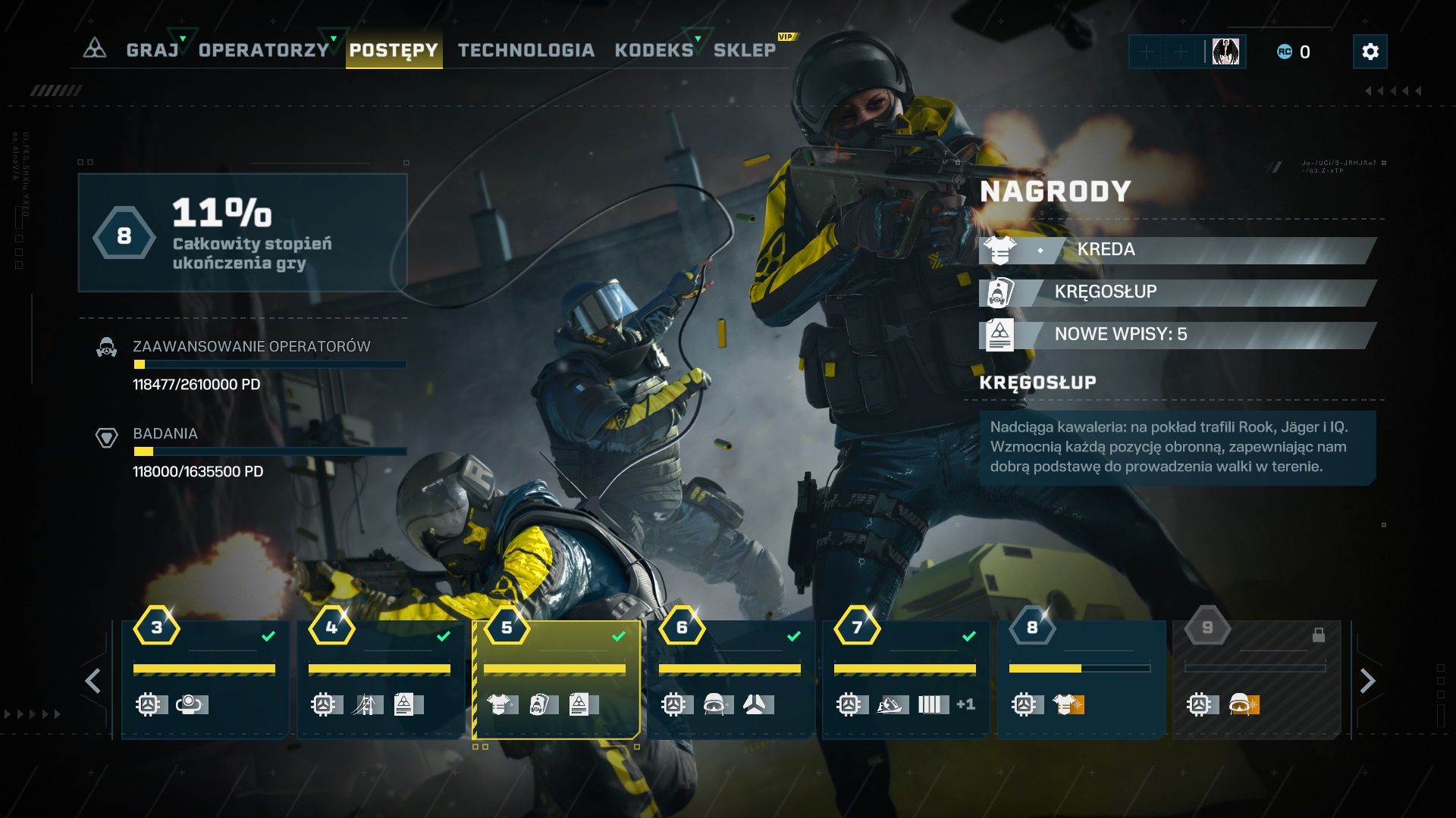 Rainbow Six Extraction - postępy