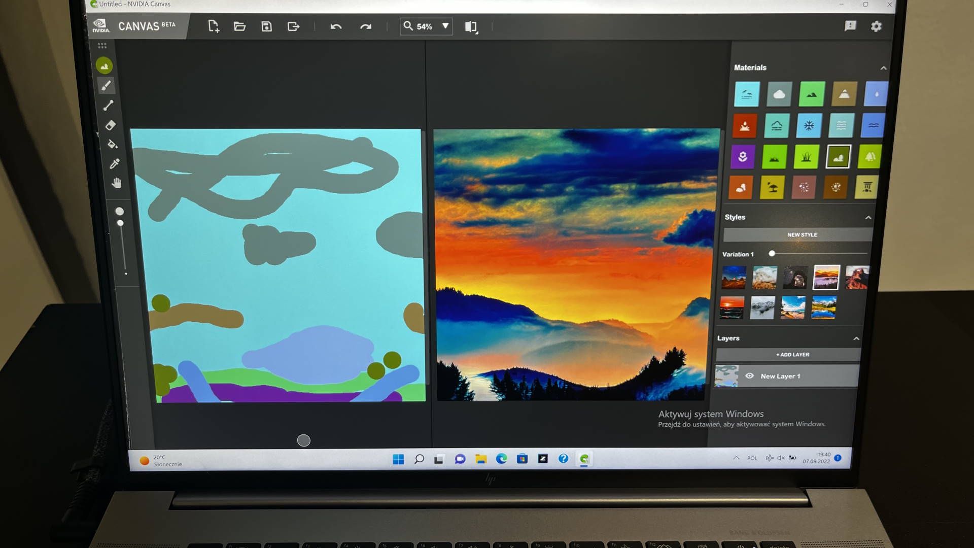Nasza praca w NVIDIA Canvas
