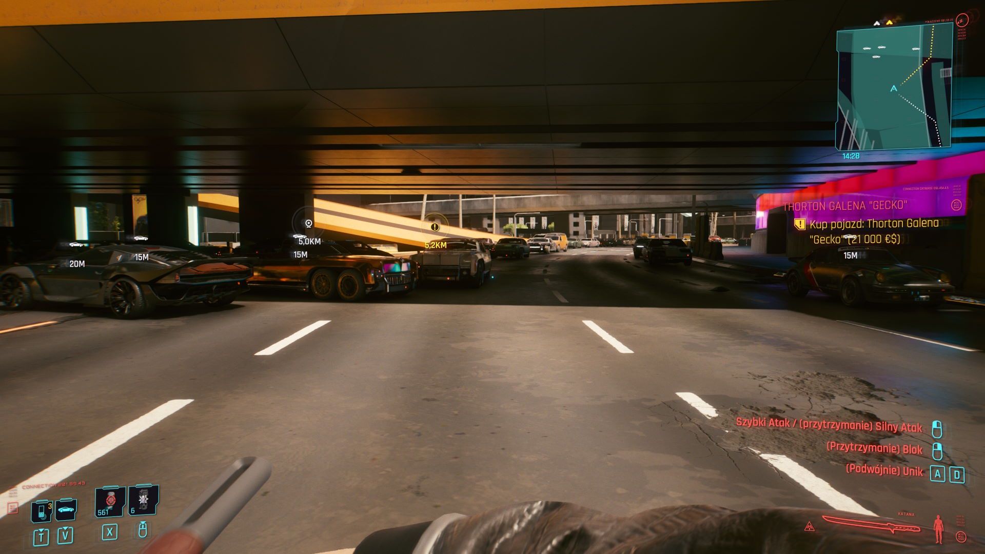 Cyberpunk 2077 - AI kierowców