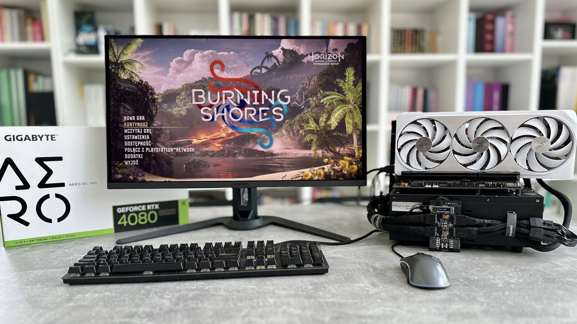 Gigabyte GeForce RTX 4080 Super AERO - menu Horizon Forbidden West