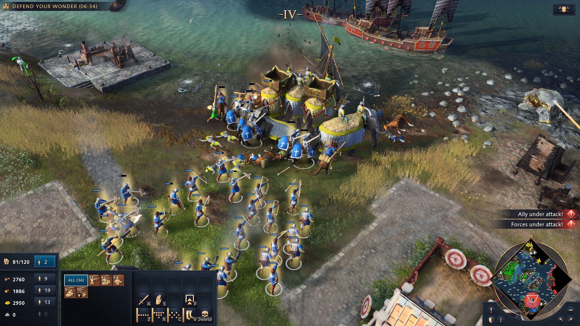 Age of Empires IV - odpieranie ataku